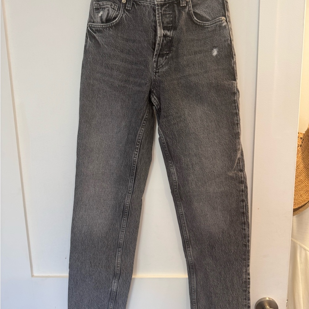 Anine Bing Charcoal Denim Jeans (Betty)
